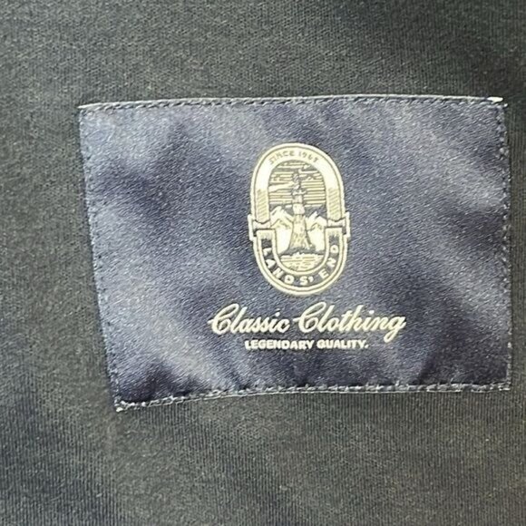 NWT Lands End Mens Ponte Knit Sport Blazer Radiant Navy Size L Large - Picture 7 of 12